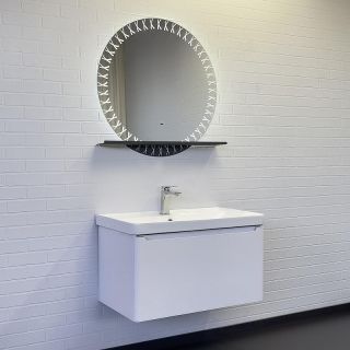 Тумба с раковиной Comforty Арзамас 80 00-00017177 подвесная Белая матовая